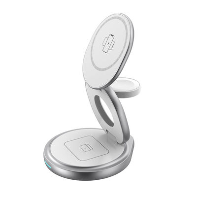 良い値段 3 IN 1 メタルワイヤレス充電器 15W iPhone Iwatch エアポッド充電器 オンライン