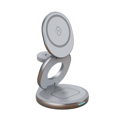良い値段 金属質感 折りたたむことができるマグセーフ充電器 複数のデバイスのためのキイ対応亜鉛合金無線充電器 オンライン