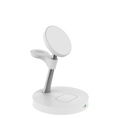 良い値段 亜鉛合金ABS 黒白磁気無線充電器 15W パワー4イン1充電ステーション オンライン