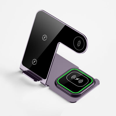 良い値段 15W アルミ合金 無線充電スタンド iPhone サムソング Qi 電話 - 銀/黒/青/灰 オンライン