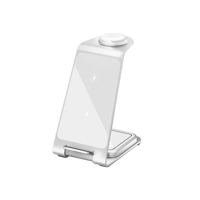 良い値段 アルミ3イン1 ワイヤレス充電スタンド iPhone サムスン Qi 電話 5色 オンライン