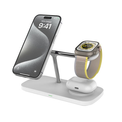 良い値段 2025 新型ワイヤレス充電器 T255 急速充電 15W/10W IphoneとIwatchのシリーズをサポート オンライン
