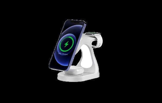 良い値段 Y008 4 In 1 スマート磁気無線充電ステーション,ドルフィンスタイル Y008 4 In 1 Apple用の無線充電器 オンライン