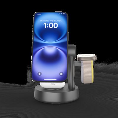 良い値段 Qi2.2 ブルーツスピーカー付きのApple用の3イン1充電ステーション,ナイトライト付きの15W高速磁気無線充電ステーション オンライン