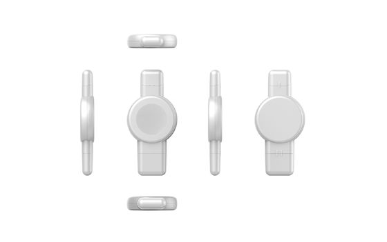 6mmトランスミッション ホワイトポータブルウォッチ 無線充電器 3 In 1 サムスン/アップル