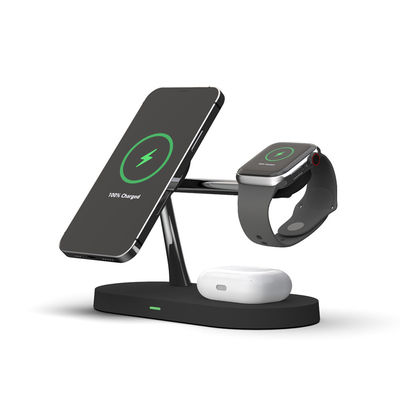 5 イン 1 15W Qi 急速ホルダー 無線充電スタンド iPhone Apple Watch 充電ドックステーション