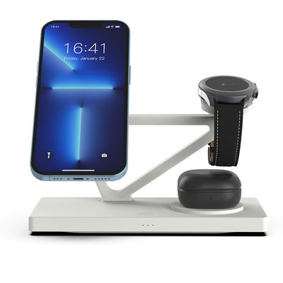 良い値段 オールインワン サムスン スマートウォッチ 充電器 スマートウォッチ 15W 無線充電器 黒白 オンライン