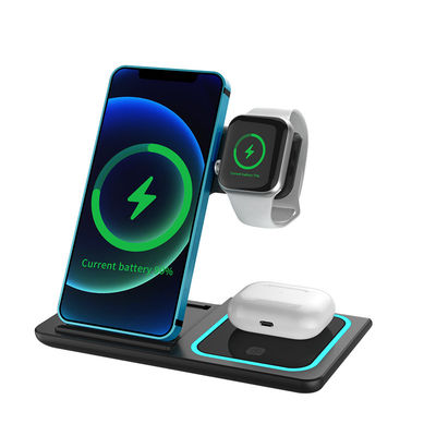 良い値段 15W 携帯ワイヤレス充電器 デュアル出力 互換性のある複数の iPhone 充電ステーション オンライン