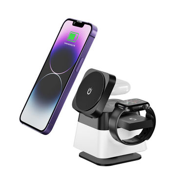 ユニバーサル 15W 無線充電台 白/黒 ABS PC オールインワン 充電器 2A 入力電流