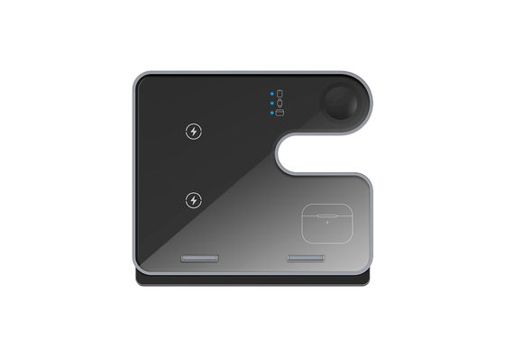 良い値段 アルミ合金 黒柄 ワイヤレス充電器 ブレーキ 携帯/イヤホン/iウォッチ用 急速充電器 オンライン