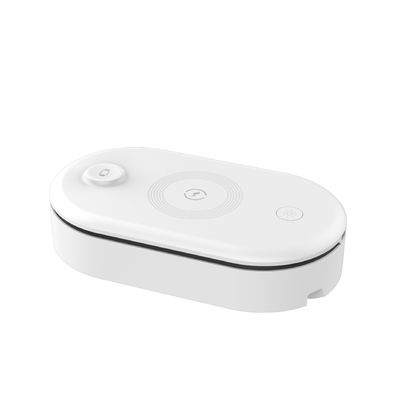 良い値段 スマートフォン時計とイヤホン用の折りたたむワイヤレス充電器付きの多機能UV消毒箱 オンライン
