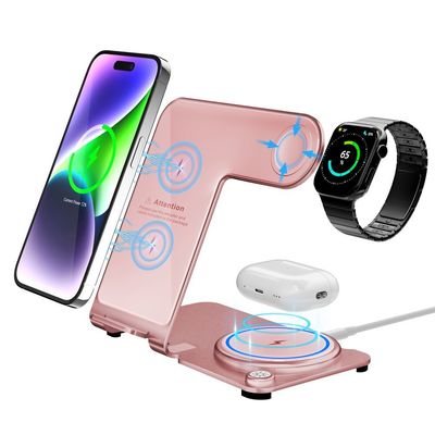 良い値段 スタイリッシュなワイヤレス3イン1 充電スタンド アルミ合金素材 オンライン