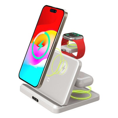 A21 ワイヤレス 急速充電器 3 イン 1 スタンド 充電器 サポート Apple と Samsung イヤホン / Iwatch 急速充電器