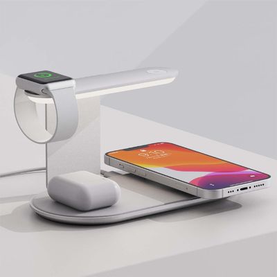 V2206 スタンドタイプ 無線充電器 15W 3 In 1 急速充電器 サポート Iwatch アルミ合金 急速充電器