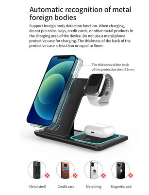 良い値段 3イン1 無線高速充電器 Apple/Samsung 15W/10W 折りたたむ Xharger サポート Apple Watch With The Night Light オンライン