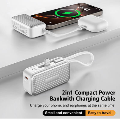 2025 タイムズ 新しく効率的な 4800mah モバイル電話 パワーバンク ミニ パワーバンク デュアルタイプC インターフェイス 充電バンク