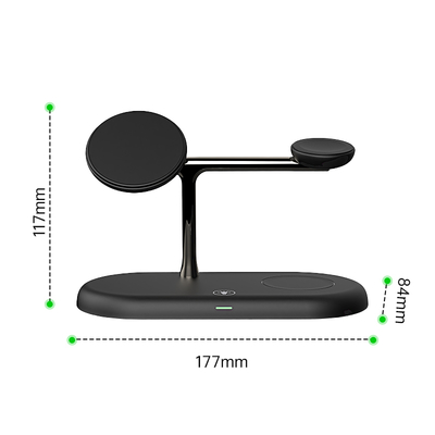 品質 OEM/ODM T256 ワイヤレス急速充電器 ABS製携帯電話充電器 ブラック充電器 工場