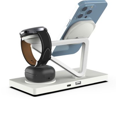 良い値段 QI 磁気無線充電器 T216 iPhone と Samsung の無線充電器 スタンド オンライン