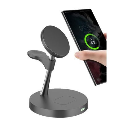 良い値段 3-in-1 Magnetic Wireless Charger with 15W Fast Charging Portable Travel Charger Supports iPhone 12/13/14/15/16 and Qi Standard オンライン