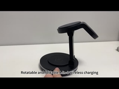 マグセーフ 15W オールインワン ワイヤレス 充電器 急速充電 ランプ付き 無線充電器