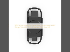 T09A サムスン ワイヤレス 充電器 デュアル インターフェイスApple Watch 充電器 USB/TYPE-C インターフェイス ABS+シリカジェル
