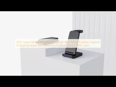 2025 最新 S90 携帯電話充電器 ABS+金属折りたたみサポート 充電 Apple And Samsung 製品 ブラケット ライト