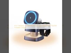 4 in 1 ワイヤレス充電器 ナイトライト付き 15W/10W/7.5W/5W 折りたたみ式充電器