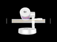 Qi2.2認証取得のオールインワンBluetoothスピーカー＆ワイヤレス充電器コンボ